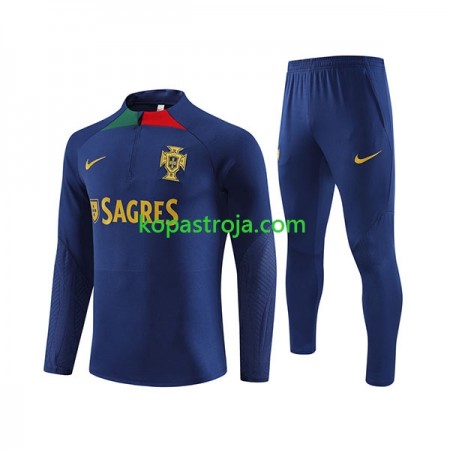 Portugal Tränings Sweatshirtställ Blå 2023/24